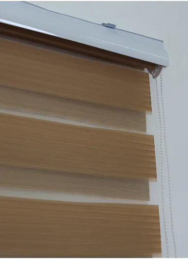 180x150cm Manual Window Blinds, Blackout Polyester Fabric Roller Blinds, Semi Shade Shutter, Light Filtering Roller Shades - Brown