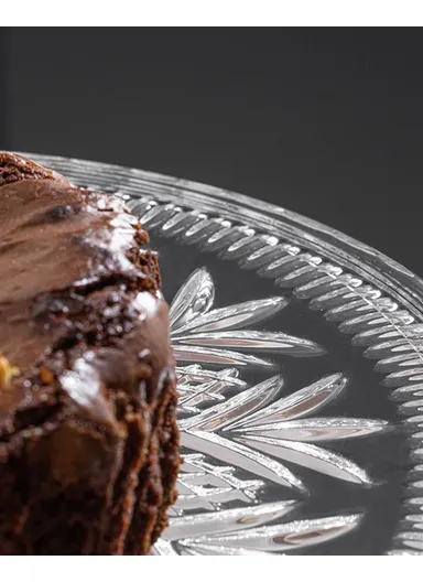 Cosmic Glass Cake Stand 30 cm