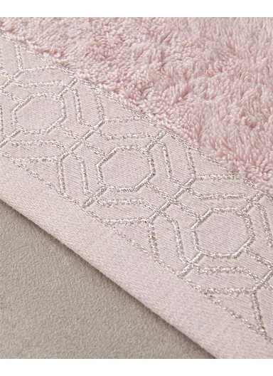 Rattan Cotton Face Towel Set Pink