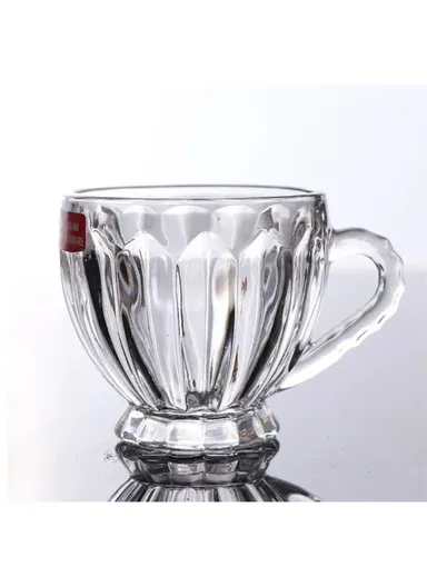 6Pcs 198ml Glass Mug Set with Handles for All Occasions