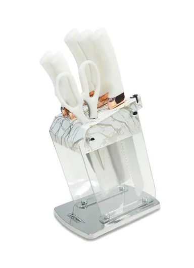 7Pcs Kitchen Knife Set With Scissors &amp; Base TD03