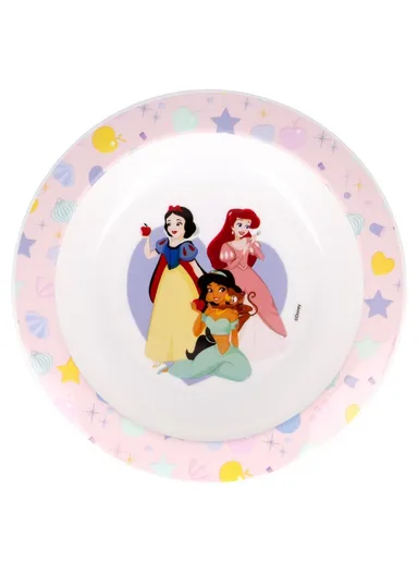 Compact Plastic Bowl Disney Princess, Perfect for Kids’ Mealtime Magic (W16 x D16 x H4)cm