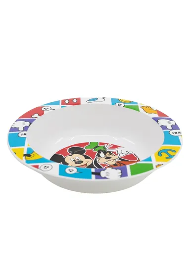 Ergonomic Plastic Bowl Mickey Mouse, Perfect for Microwave Use &amp; Fun Mealtimes