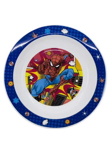 Spider-Man Midnight Flyer Micro Bowl, Ideal for Superhero Mealtimes (W16 x D16 x H4)cm
