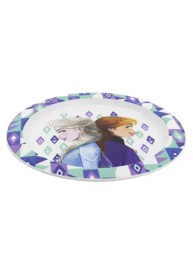 Microwave-Safe Plastic Plate Frozen Ice Magic, Perfect for Kids' Mealtime Adventures (W20.3 x  D23.1 x H2)cm