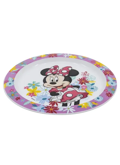 Minnie Mouse Spring Look Micro Plate, Ideal for Kids’ Mealtime &amp; Microwave Use (W20.3 x D23.1 x H2)cm