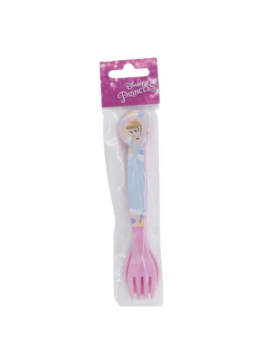 2 PCS Cutlery Set Disney Princess True, Ideal for Kids’ Mealtimes (W1.5 x D9 x H22)cm - Pink