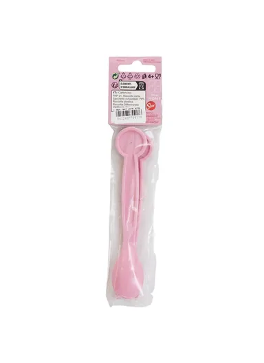 2 PCS Cutlery Set Minnie Mouse Spring Look, Ideal for Kids’ Mealtimes (W1.5 x D9 x H22)cm - Pink