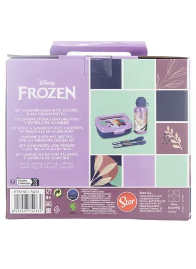 Frozen Trust The Journey 4-Piece Urban BTS Set, Ideal for Kids' Snacks on the Go