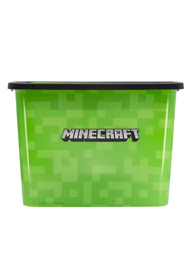 23L Minecraft Storage Click Box, Kids' Room Organization (W28.7 x D38.7 x H27)cm