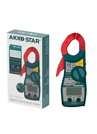 87N Mini Digital Clamp Multimeter Meter Portable For AC Voltage / Current, DC Voltage AK-87N