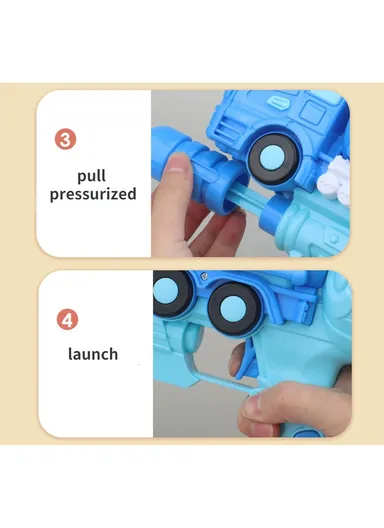 1.4L Large Capacity Plastic Water Gun Mixed Colors High Pressure For Kids &amp; Adults (L62 x W28)cm- Blue