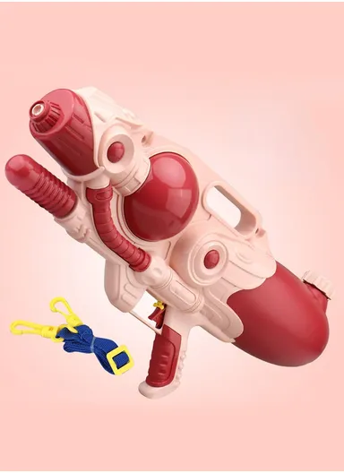 1.4L Large Capacity Plastic Water Gun Mixed Colors High Pressure For Kids &amp; Adults (L62 x W28)cm- Red