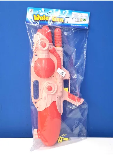 1.4L Large Capacity Plastic Water Gun Mixed Colors High Pressure For Kids &amp; Adults (L62 x W28)cm- Red