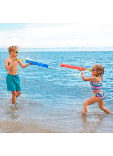 60-105CM Foam Beach Squirt Watering Gun With High Water Impulse Force To Play &amp; Adventures For Kids - Green &amp; Blue