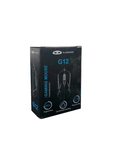 3200 DP 6 Buttons Wired Gaming Mouse with 7-Color Backlit &amp; 6 Adjustable DPI Levels G12 - Pink