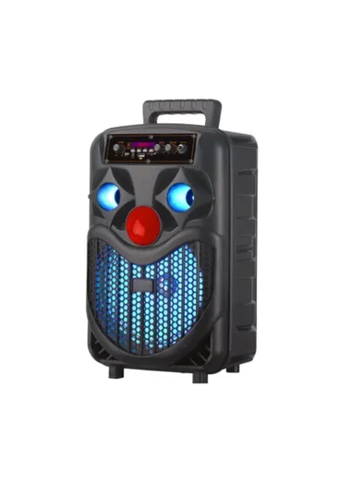 8" 15W 1800mAh Portable Speaker With Handle, Wired Microphone, Remote Control &amp; LED Lighting SPH DR06 