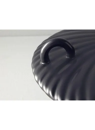 Crown Ceramic Vase 33x33x30 cm Anthracite