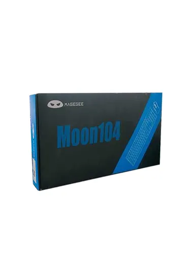 USB Wired Mechanical Keyboard &amp; Mouse Set with 104Keys, Ice Blue Lights &amp; 6 DPI Mouse for Windows &amp; Mac MOON104 