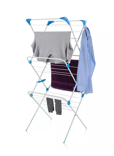 3-Tier Indoor &amp; Outdoor Portable Clothes Drying Rack, Ideal for Versatile Laundry Needs 8033 (W61 x D44 x H133)cm