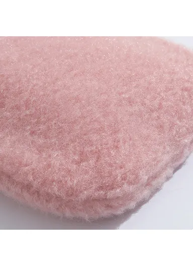 1000ML Refillable Hot Water Bag Winter Hand Feet Warmer with Flower Pattern Fleece Cover - Purple