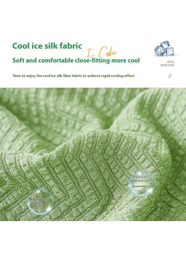 Summer Ice Silk Sofa Headrest Cushion Cover Stretchable Couch Headrest Cushion Slipcover, Size S - Blue