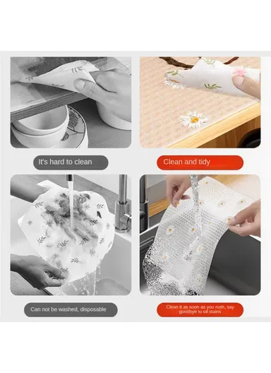 EVA Thicken Drawer Mat Cabinet Waterproof Non-Slip Dot Texture Daisy Pattern Drawer Pad (L300 x W45)cm 