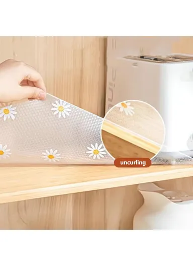 60x300cm EVA Thicken Drawer Mat Cabinet Waterproof Non-Slip Dot Texture Daisy Pattern Drawer Pad