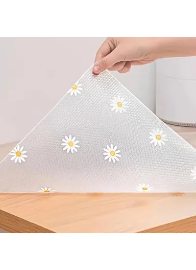 60x300cm EVA Thicken Drawer Mat Cabinet Waterproof Non-Slip Dot Texture Daisy Pattern Drawer Pad