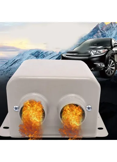 24V 800W Dual Hole Car Heater Window Defrosting Defogging Vehicle Interior PTC Heater