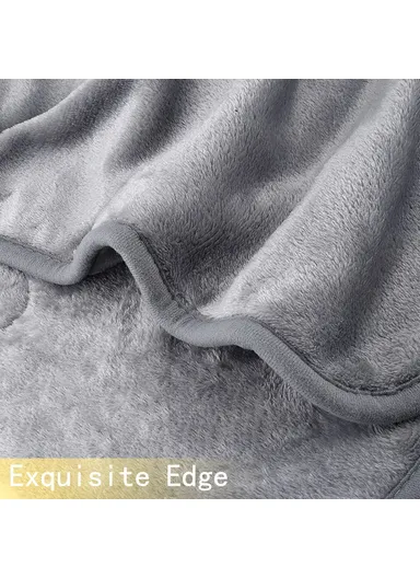 150x180cm Washable Double Sided Flannel 6 Levels Electric Heating Blanket with Timer, EU Plug