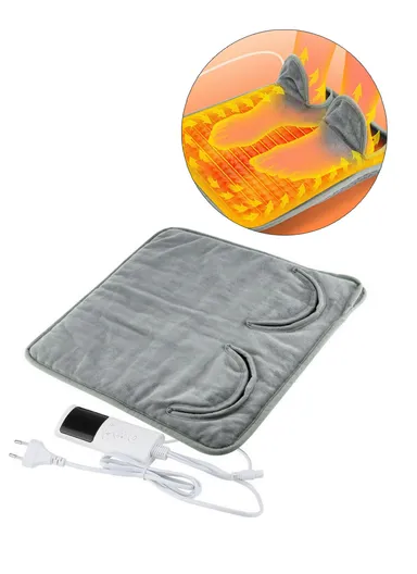 9 Gears Winter Electric Feet Warmer Adjustable Foot Warming Mat Heating Pad with Timer - EU Plug