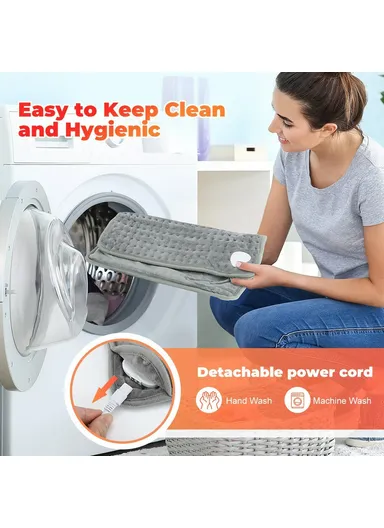 9 Gears Winter Electric Feet Warmer Adjustable Foot Warming Mat Heating Pad with Timer - EU Plug