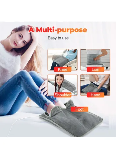 9 Gears Winter Electric Feet Warmer Adjustable Foot Warming Mat Heating Pad with Timer - EU Plug