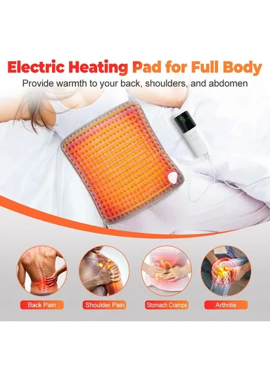 9 Gears Winter Electric Feet Warmer Adjustable Foot Warming Mat Heating Pad with Timer - EU Plug