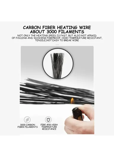 Electric Heating Vest 11-Zone Heat USB Heated Vest Coat 3 Temperature Control Waterproof Outdoor Ski Heating Jacket for Autumn Winter - Blue / M