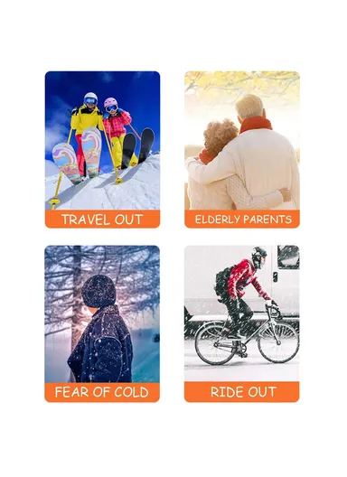 Electric Heating Vest 11-Zone Heat USB Heated Vest Coat 3 Temperature Control Waterproof Outdoor Ski Heating Jacket for Autumn Winter - Blue / 4XL