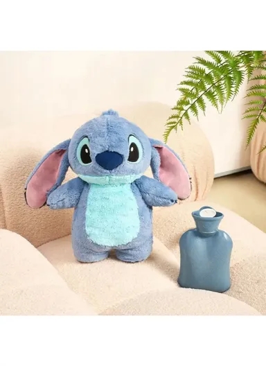 500ml Cartoon Plush Toy Hand Warmer Winter Water-Filled Hot Water Bottle - Blue