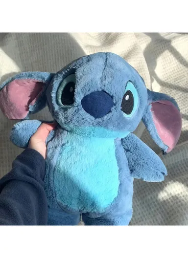 500ml Cartoon Plush Toy Hand Warmer Winter Water-Filled Hot Water Bottle - Blue