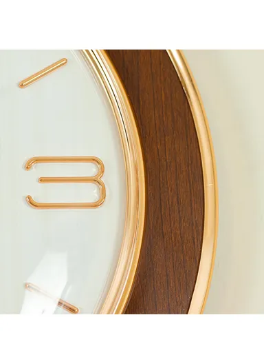 40cm Fashion &amp; Decorative Silent Round Wall Clock Battery Operated For Home, Office - Blue