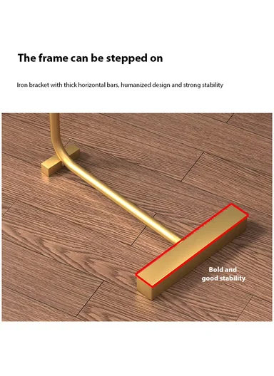 Small C-Shaped Coffee Table 3.4 Carbon Steel &amp; MDF, Space-Saving Mid-Century Modern Design