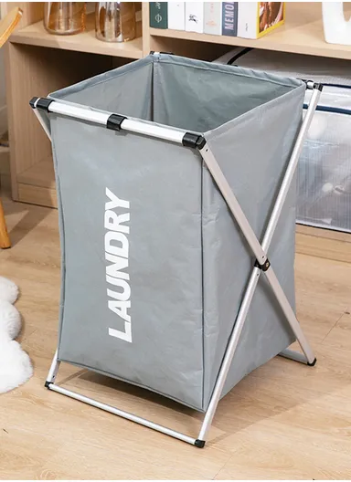 Portable Oxford Fabric Laundry Basket Waterproof, Foldable Clothes Organizer with Sturdy Carrying Handle (L38 x W39 x H58)cm