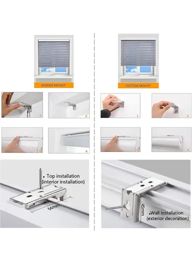 150x150cm Crease-Free Waterproof Full Blackout Polyester Fabric Roller Curtain - White