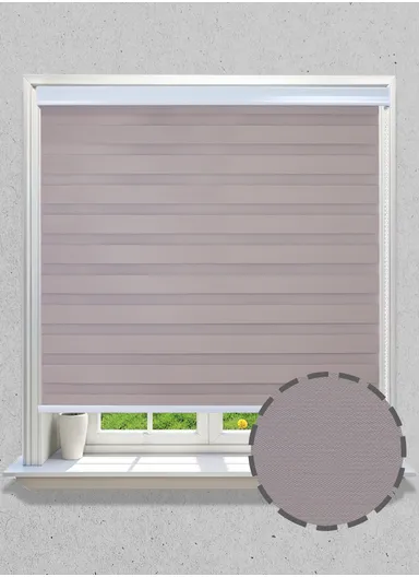 150x150cm High Shading Waterproof Polyester Fabric Roller Zebra Curtain For Kitchen, Living Room, Bathroom, Office &amp; Other Occasions - Rose Beige