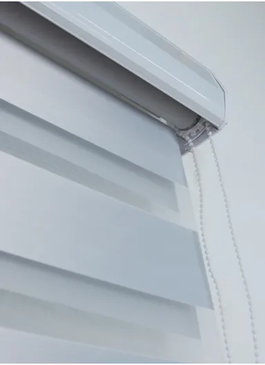 180x150cm High Shading Waterproof Polyester Fabric Roller Zebra Curtain For Kitchen, Living Room, Bathroom, Office &amp; Other Occasions - Silver