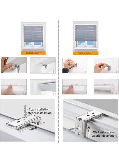 150x220cm Crease-Free Waterproof Full Blackout Polyester Fabric Roller Curtain - White