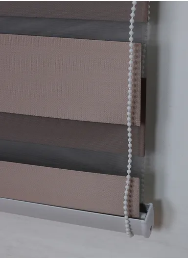 180x220cm Crease-Free Waterproof Full Blackout Polyester Fabric Roller Curtain - Coffee