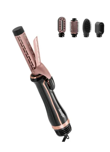 1000-1200W 6 In-1 Professional Hot Air Styler, Multi-Use Hair Styling Brush Comb with 5 Interchangeable Accessories SF-9628
