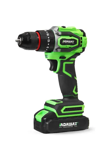 21V CORDLESS IMPACT SCREWDRIVER DRILL POWER TOOL 10MM CHUCK WITH 2 BATTERIES AD-21T