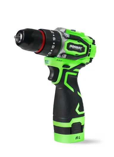 16.8V Portable Rechargeable 2-Speed Double Side Rotation Drill With Impact Drilling Function &amp; 2 Batteries AD-16T